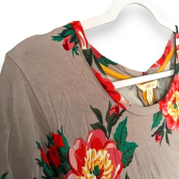 Matilda Jane Size Small Gray Floral Say I’m a Dreamer Shift Dress - Picture 6 of 6